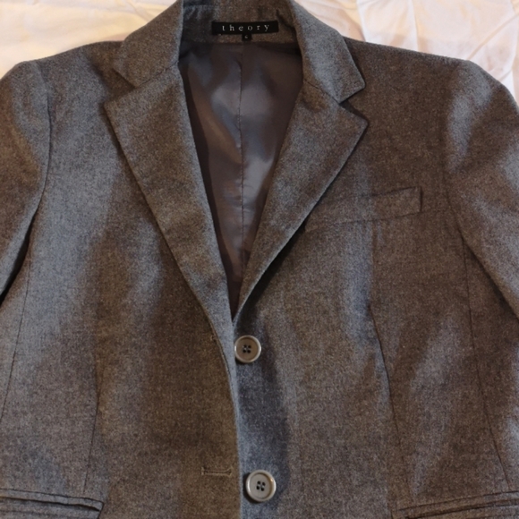 Grey wool blazer - Picture 3 of 8